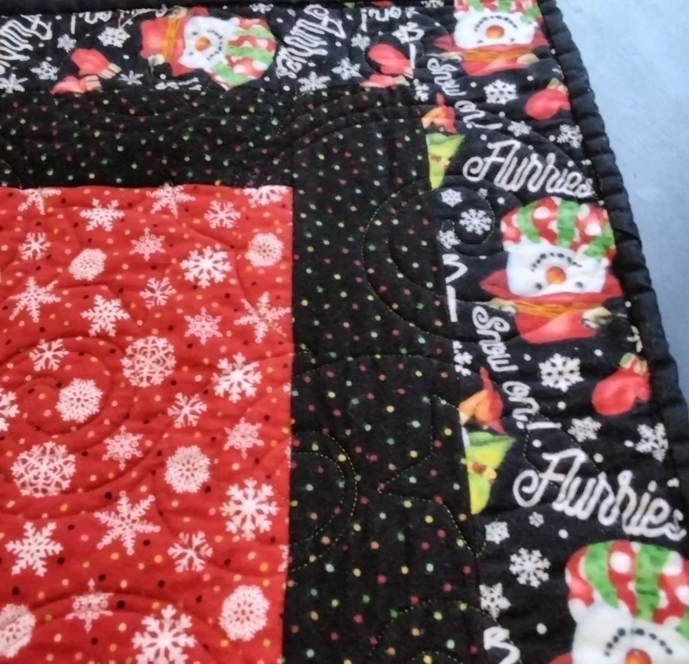 Winter Holidays Crib /Lap/Floor Quilt